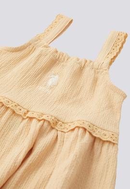 Kız Bebek Sarı Askılı Elbise - 50303781003