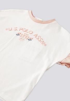 Kız Bebek Beyaz 2'li Kısa Kol Tişört Takım - 50303759004