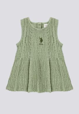 Kız Bebek Yeşil Kolsuz Elbise - 50303787003