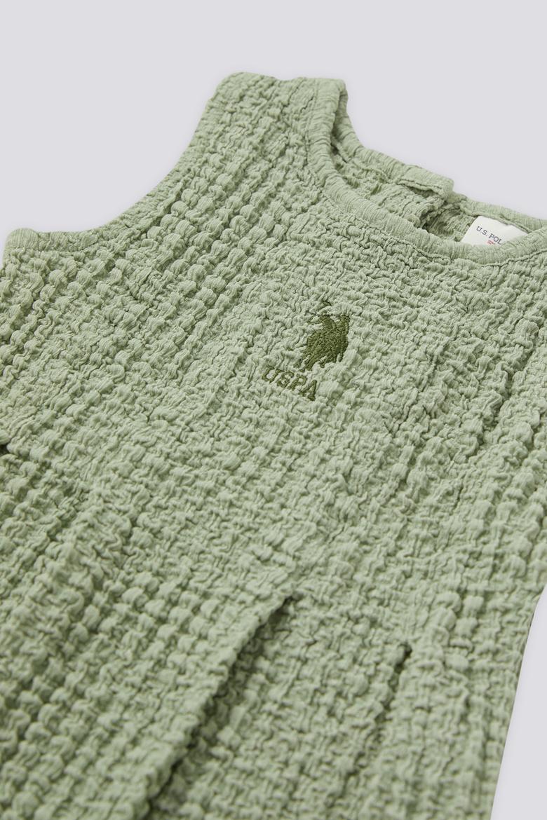 Kız Bebek Yeşil Kolsuz Elbise - 50303787003