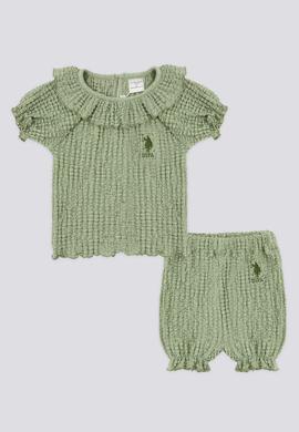 Kız Bebek Yeşil 2'li Takım - 50303783004