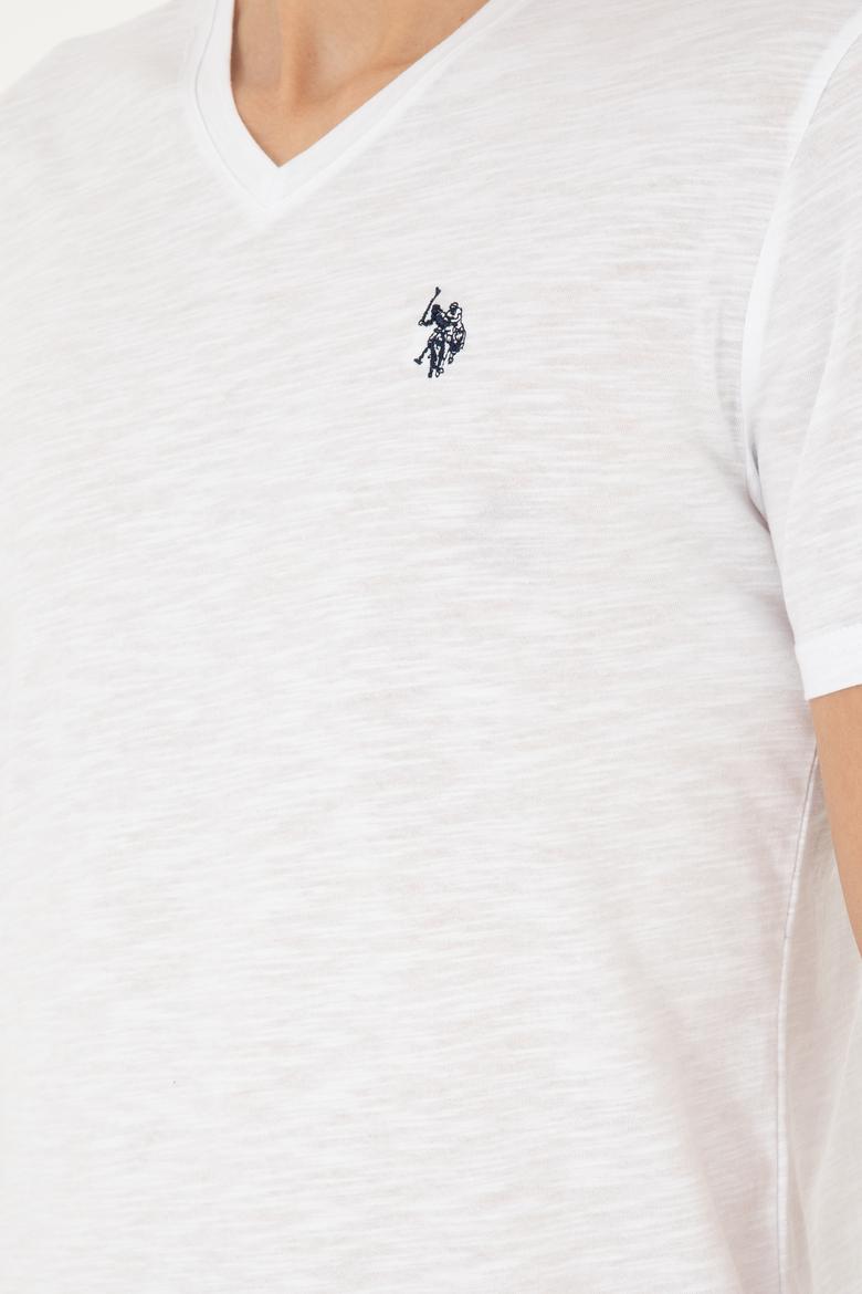 Erkek Beyaz Basic Tişört - 50279618007