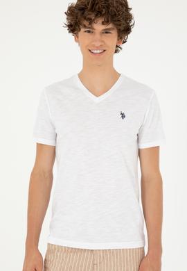 Erkek Beyaz Basic Tişört - 50279618007