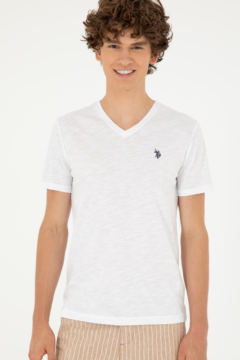 Erkek Beyaz Basic Tişört - 50279618007