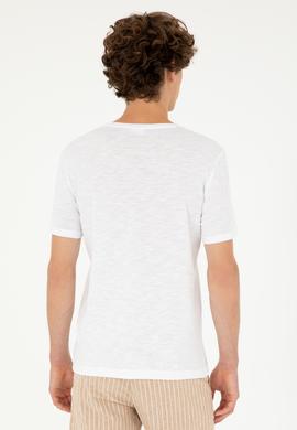 Erkek Beyaz Basic Tişört - 50279618007