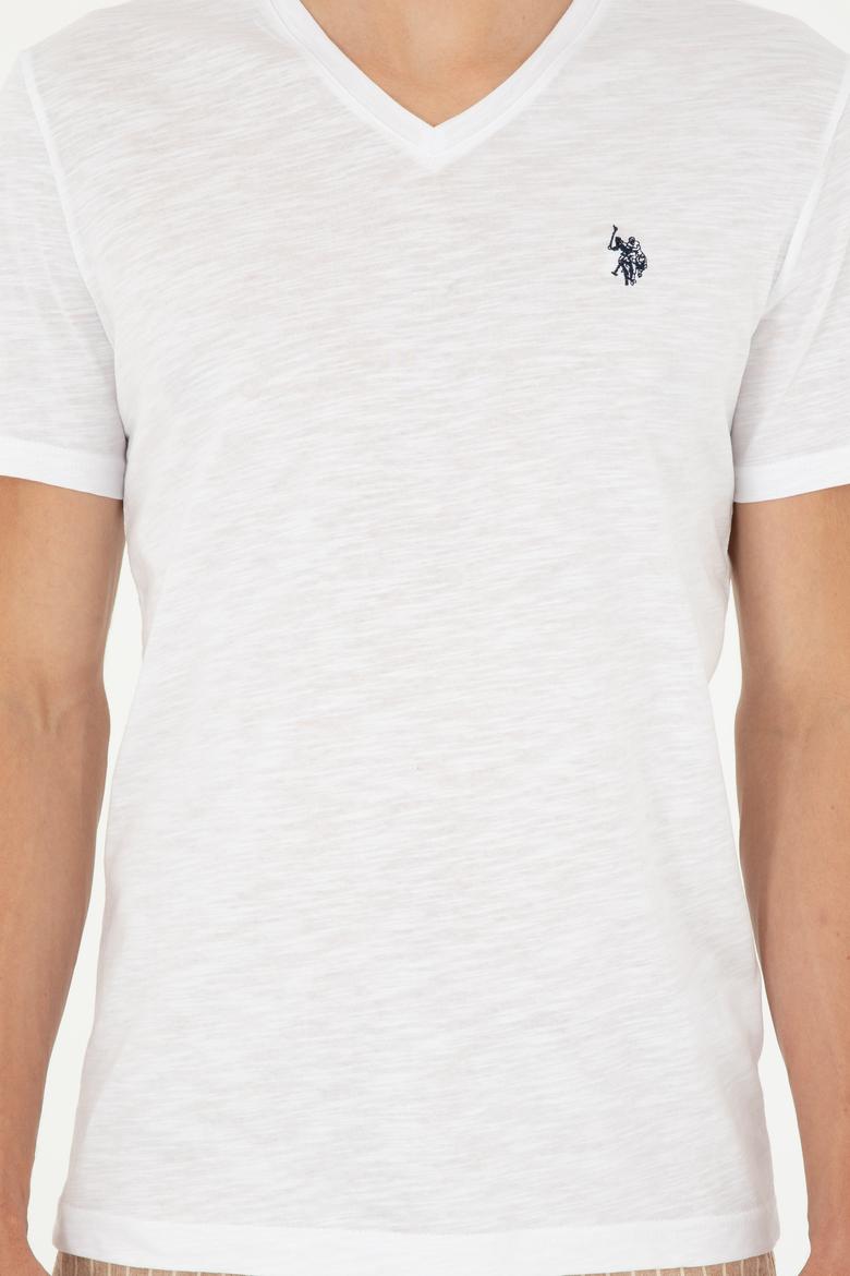 Erkek Beyaz Basic Tişört - 50279618007