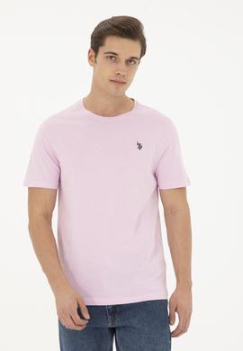 Erkek Pembe Basic Tişört - 50279632219