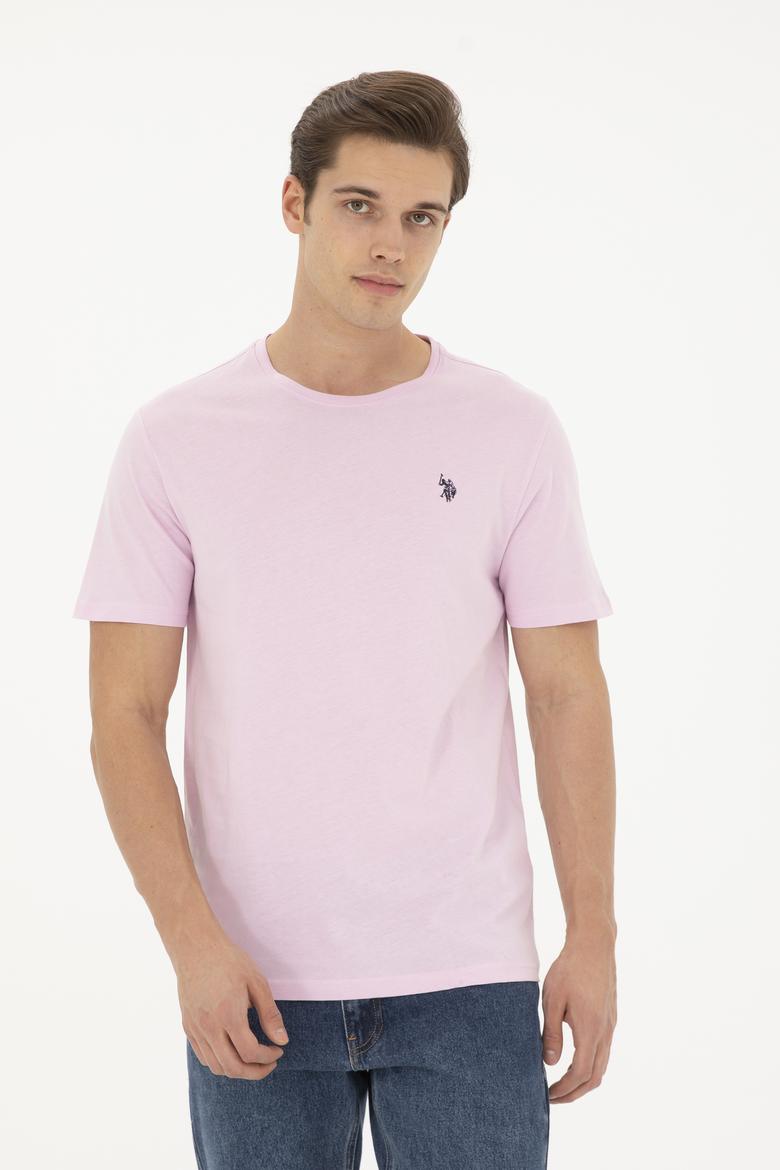 Erkek Pembe Basic Tişört - 50279632219