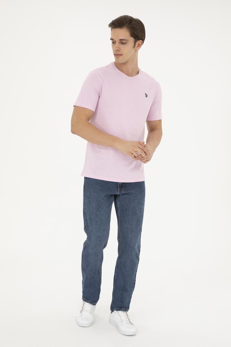 Erkek Pembe Basic Tişört - 50279632219