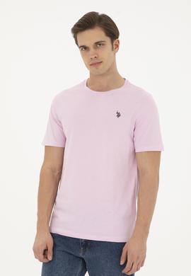 Erkek Pembe Basic Tişört - 50279632219