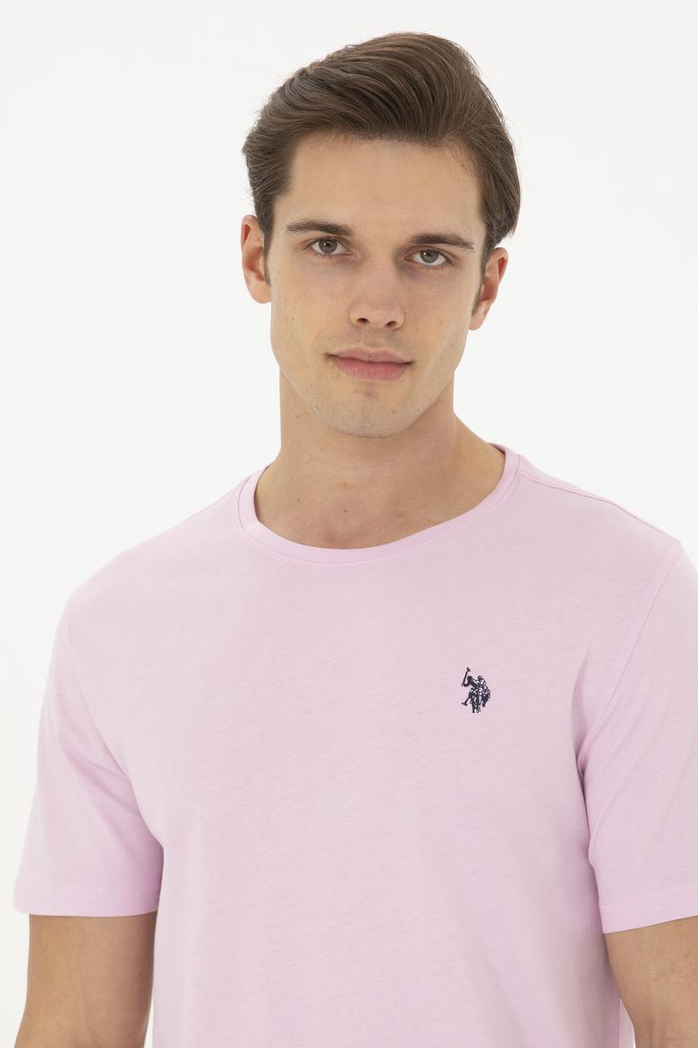 Erkek Pembe Basic Tişört - 50279632219
