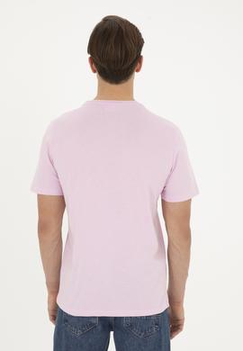 Erkek Pembe Basic Tişört - 50279632219