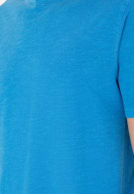 Erkek Regular Fit Bisiklet Yaka Saks Basic Tişört - 50279578071