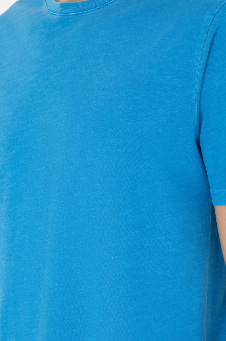 Erkek Regular Fit Bisiklet Yaka Saks Basic Tişört