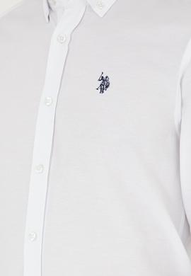 Erkek Beyaz Uzun Kollu Basic Gömlek - 50288629001