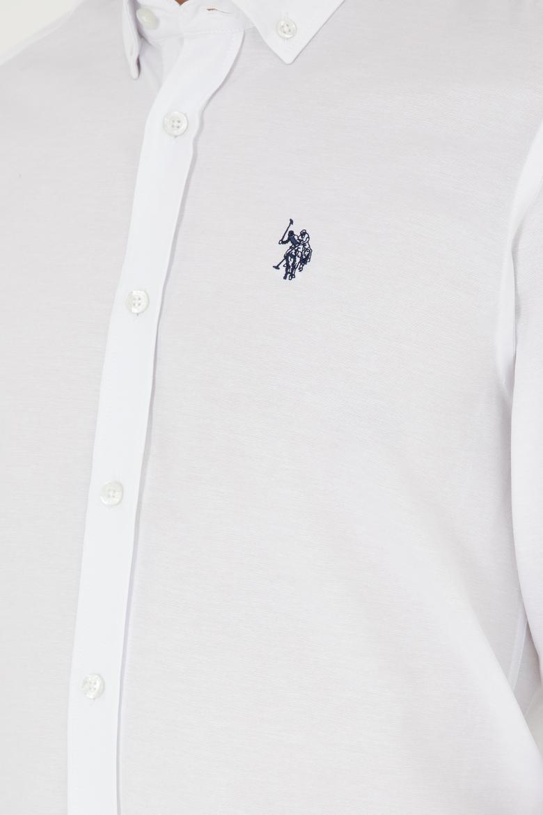 Erkek Beyaz Uzun Kollu Basic Gömlek - 50288629001