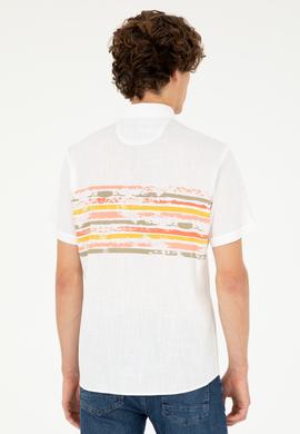 Erkek Haki Kısa Kollu Gömlek - 50282801005