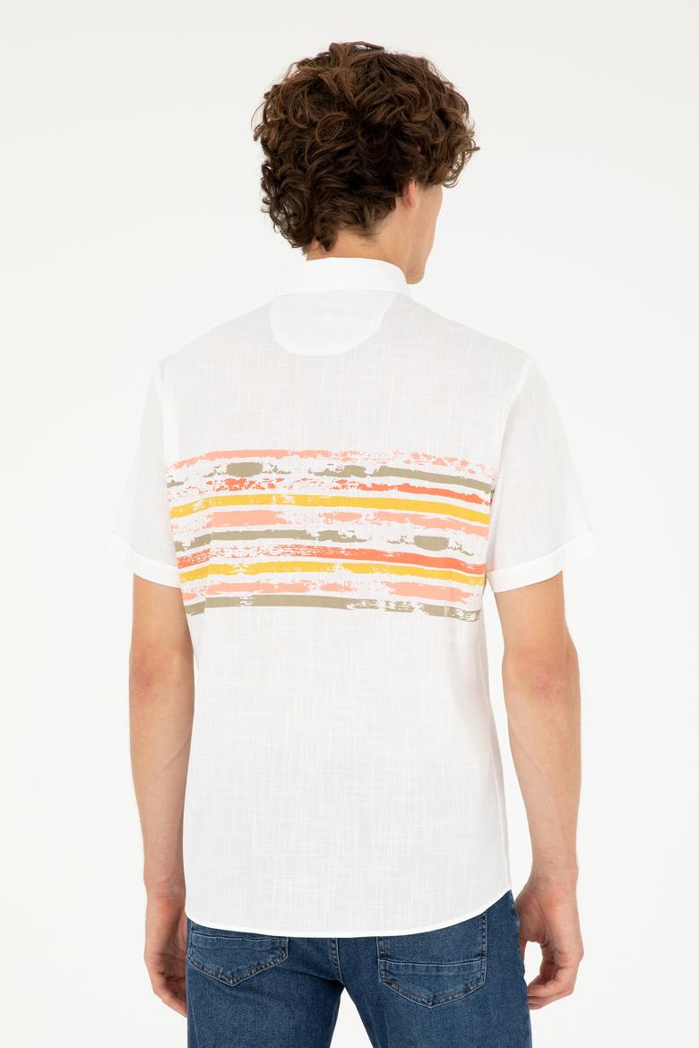 Erkek Haki Kısa Kollu Gömlek - 50282801005