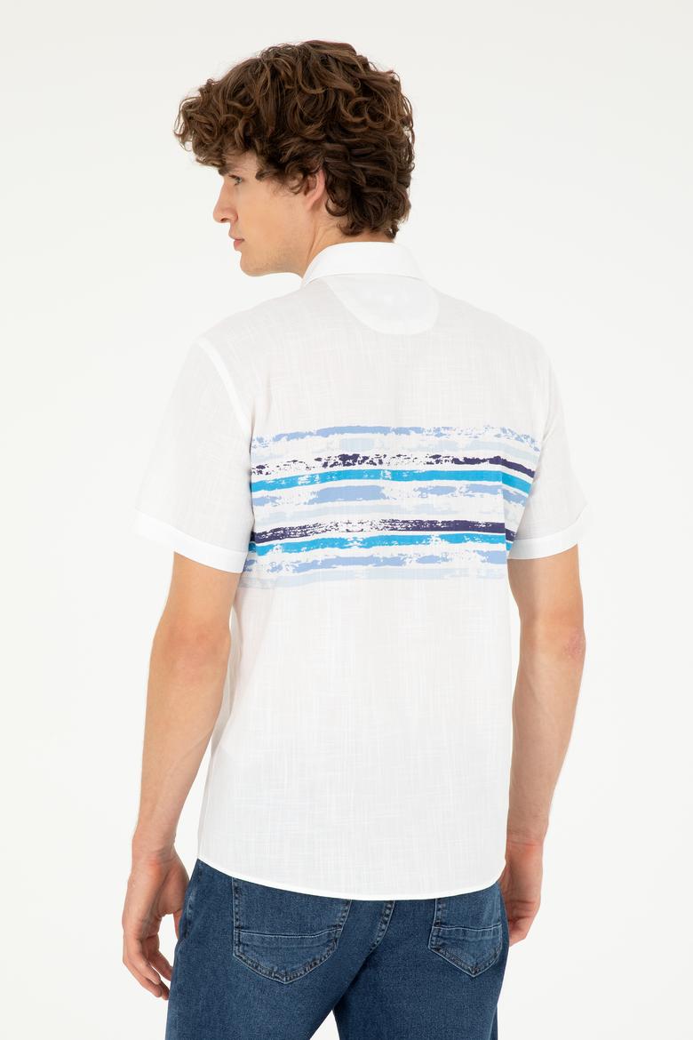 Erkek Saks Kısa Kollu Gömlek - 50282801011