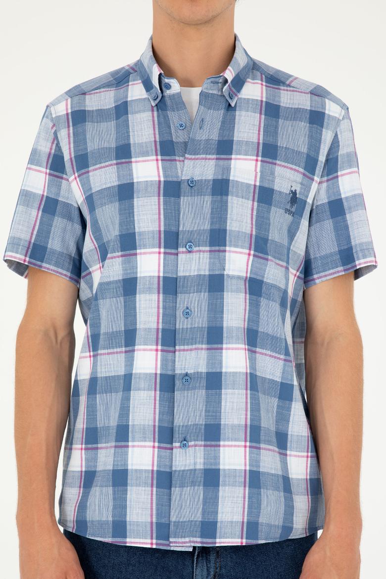 Erkek Saks Kısa Kollu Gömlek - 50282892013