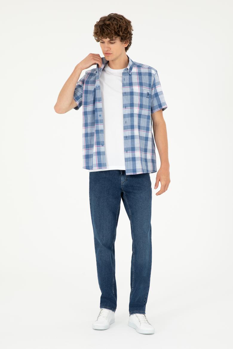 Erkek Saks Kısa Kollu Gömlek - 50282892013