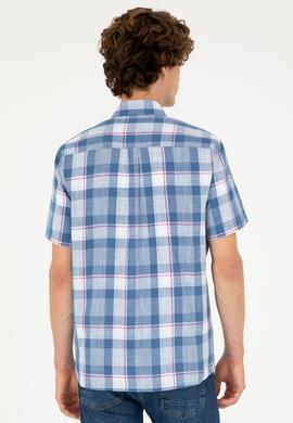 Erkek Saks Kısa Kollu Gömlek - 50282892013