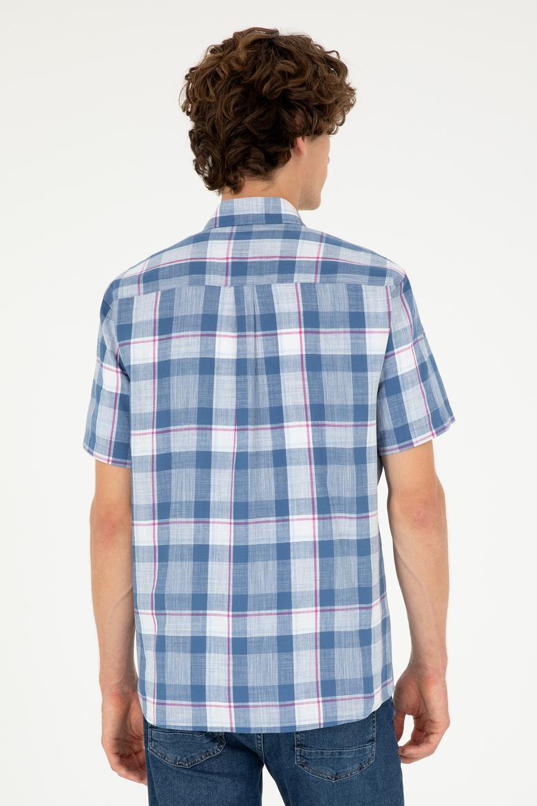 Erkek Saks Kısa Kollu Gömlek - 50282892013