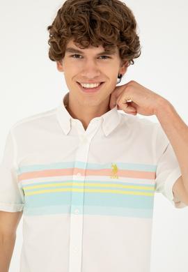 Erkek Mint Kısa Kollu Gömlek - 50283688006