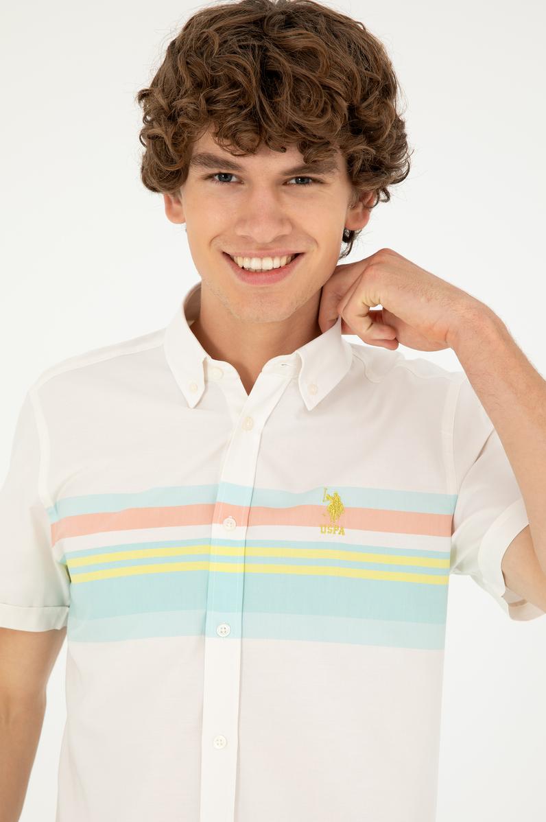 Erkek Mint Kısa Kollu Gömlek