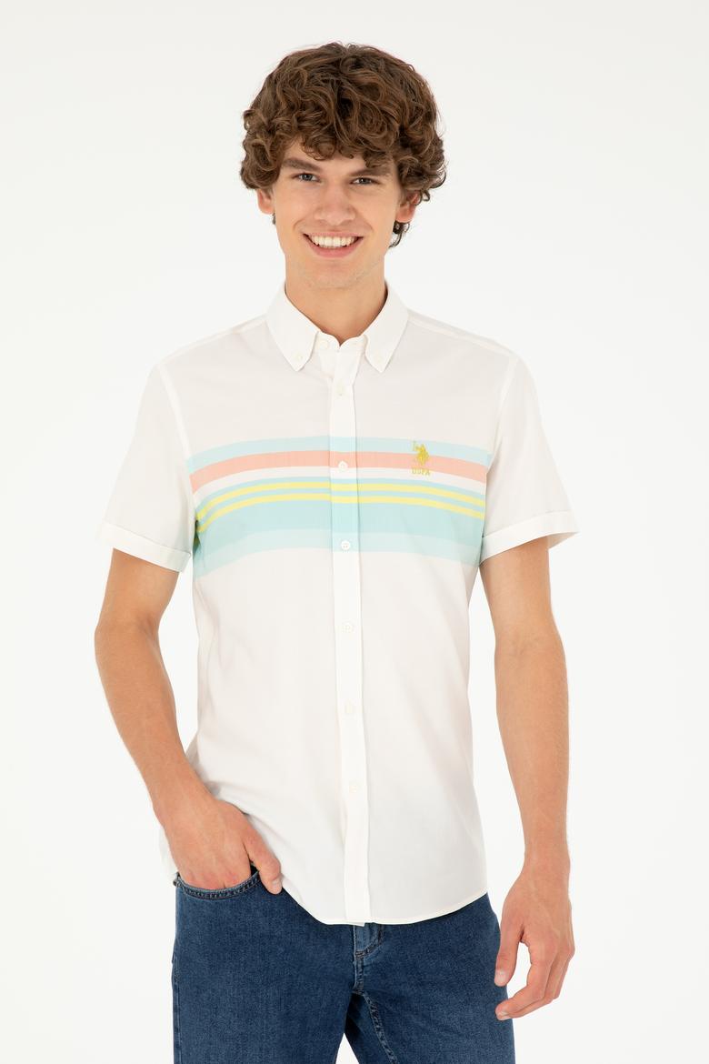 Erkek Mint Kısa Kollu Gömlek