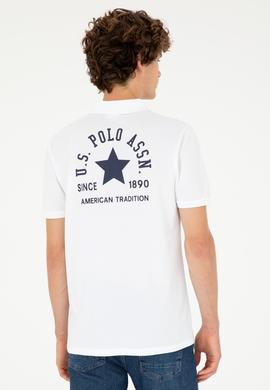 Erkek Regular Fit Polo Yaka Beyaz Tişört - 50288504008