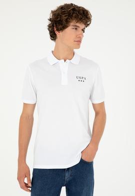 Erkek Regular Fit Polo Yaka Beyaz Tişört - 50288504008