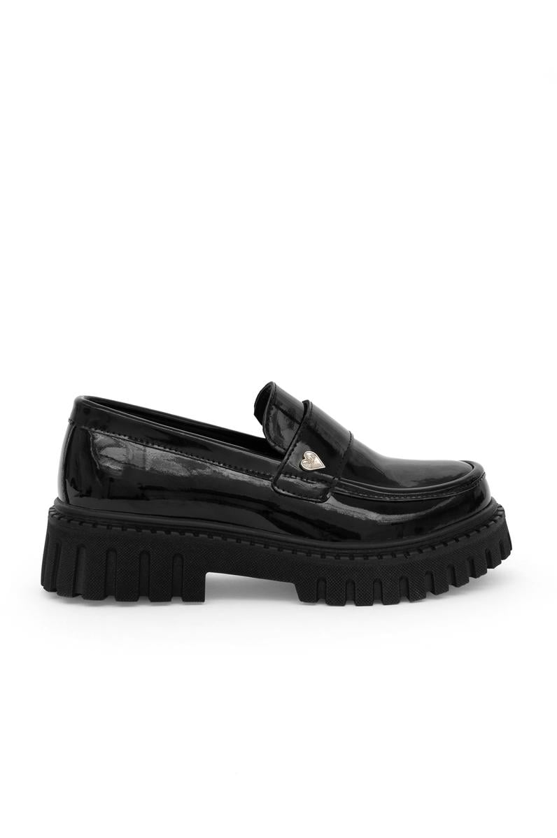 Kız Çocuk Siyah Loafer