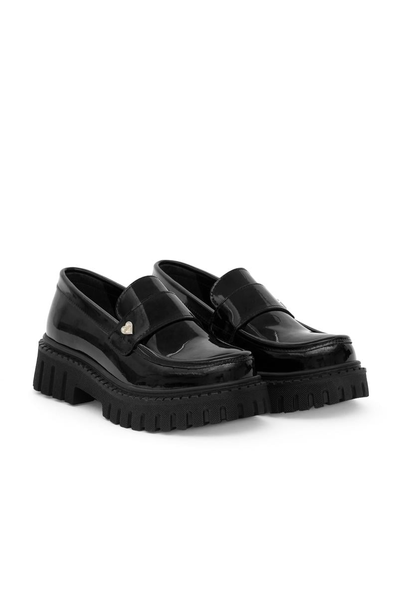 Kız Çocuk Siyah Loafer