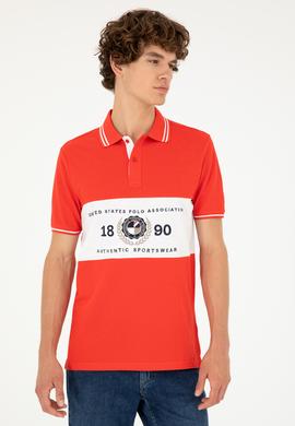 Erkek Regular Fit Polo Yaka Kırmızı Tişört - 50281562019