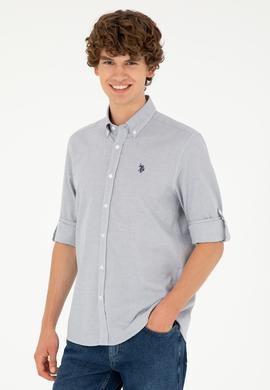 Erkek Lacivert Uzun Kollu Gömlek - 50288656007