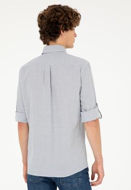 Erkek Lacivert Uzun Kollu Gömlek - 50288656007