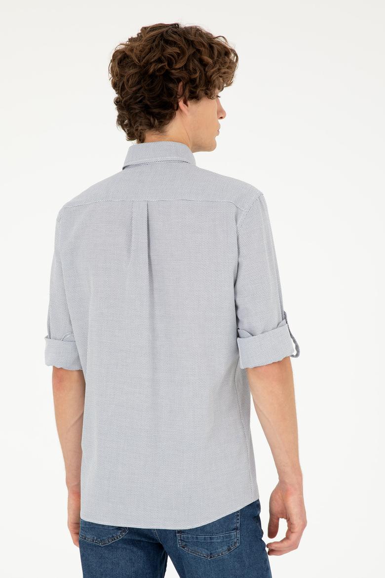 Erkek Lacivert Uzun Kollu Gömlek - 50288656007