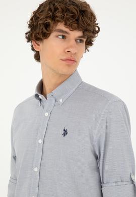 Erkek Lacivert Uzun Kollu Gömlek - 50288656007