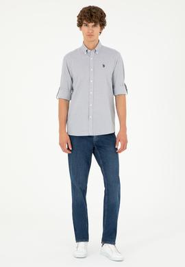 Erkek Lacivert Uzun Kollu Gömlek - 50288656007