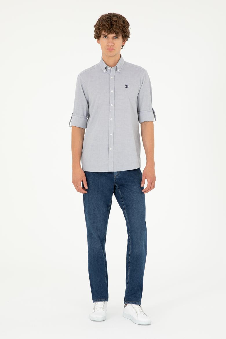 Erkek Lacivert Uzun Kollu Gömlek - 50288656007