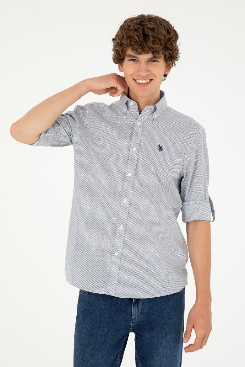 Erkek Lacivert Uzun Kollu Gömlek - 50288656007