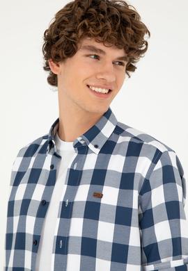 Erkek Lacivert Uzun Kollu Gömlek - 50288856014