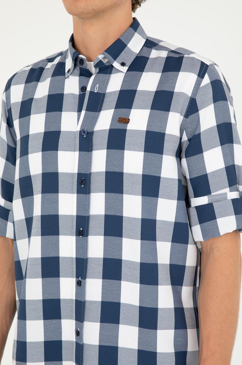 Erkek Lacivert Uzun Kollu Gömlek