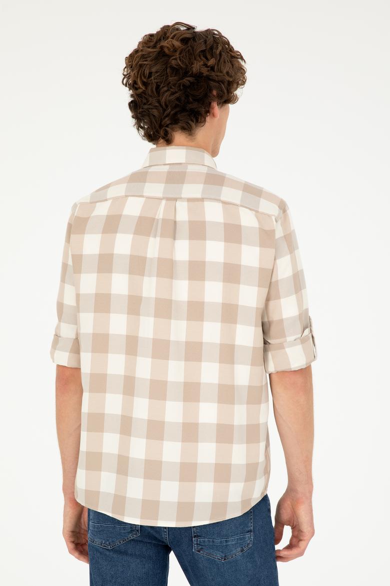 Erkek Taş Uzun Kollu Gömlek - 50288856025