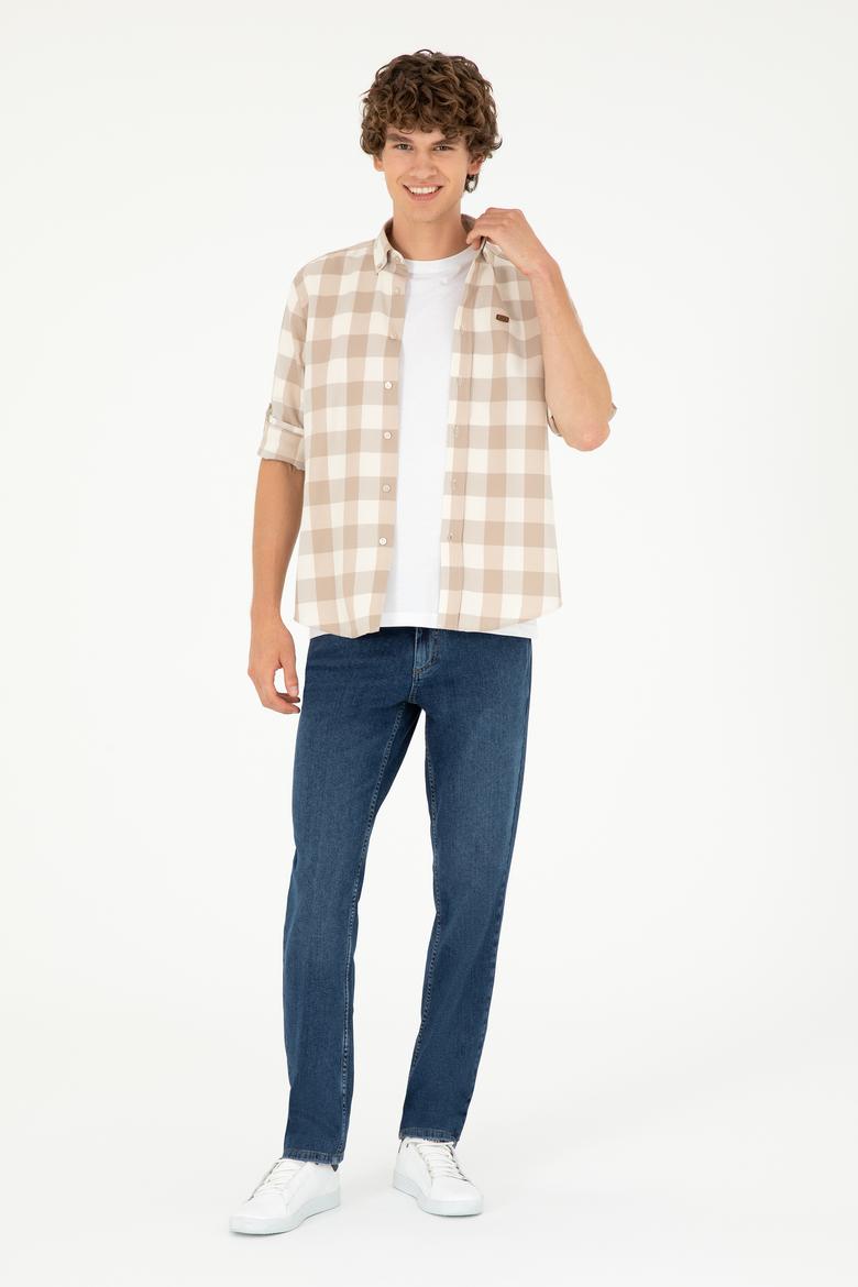 Erkek Taş Uzun Kollu Gömlek - 50288856025