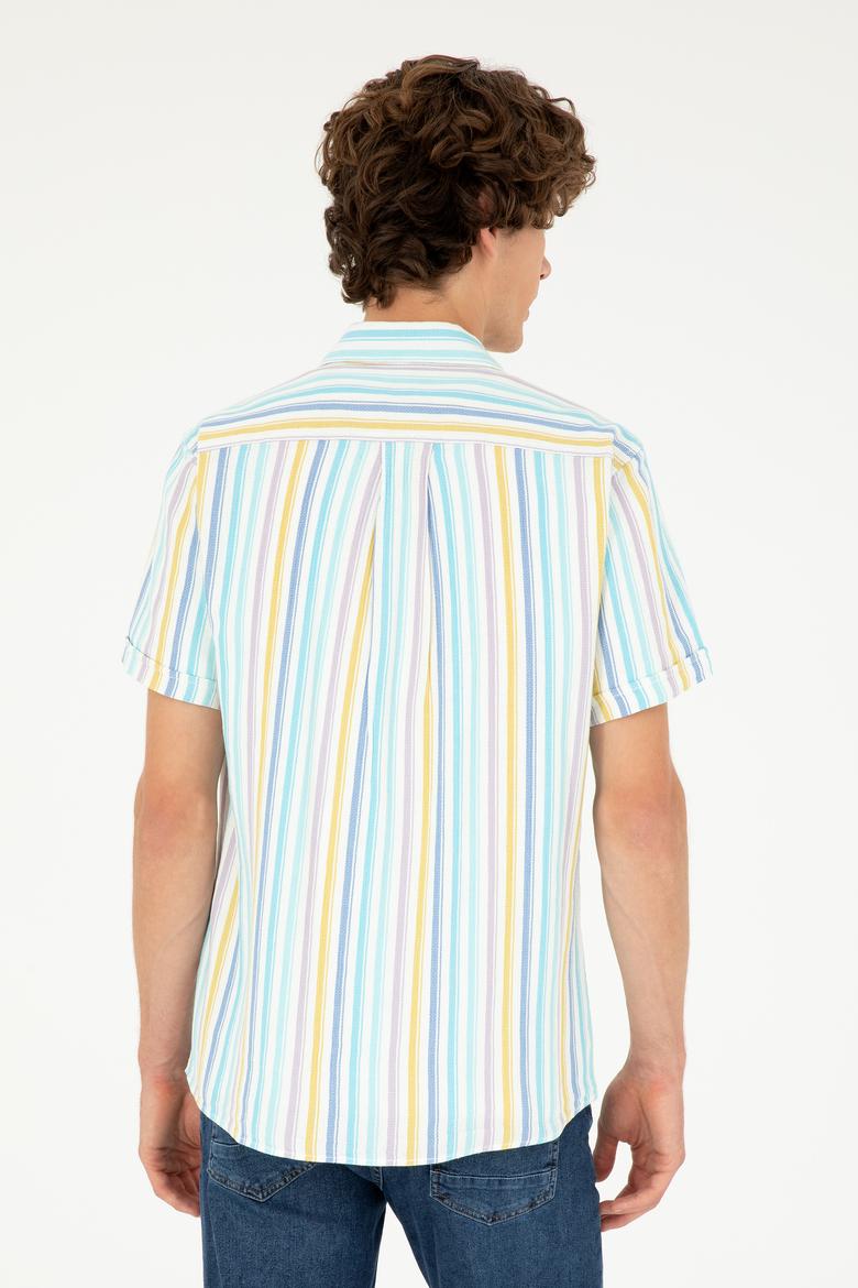 Erkek Saks Kısa Kollu Gömlek - 50284516008