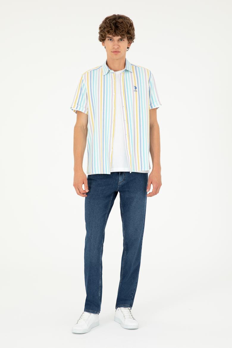 Erkek Saks Kısa Kollu Gömlek - 50284516008