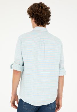 Erkek Mavi Uzun Kollu Gömlek - 50288676030
