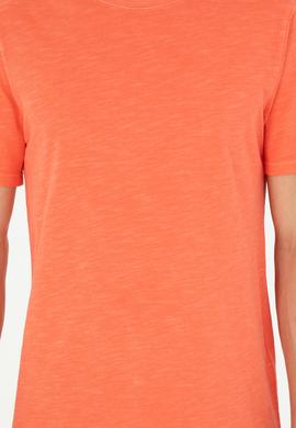 Erkek Regular Fit Bisiklet Yaka Nar Çiçeği Basic Tişört - 50279578051